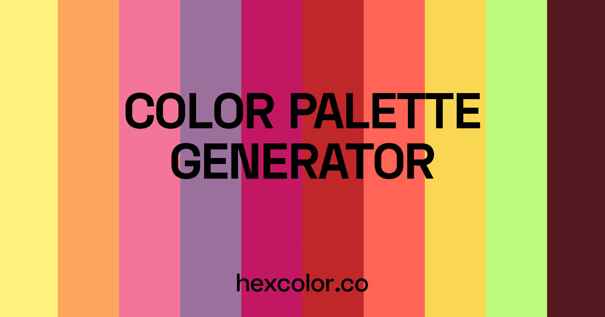 Generator colour palette 13 Best