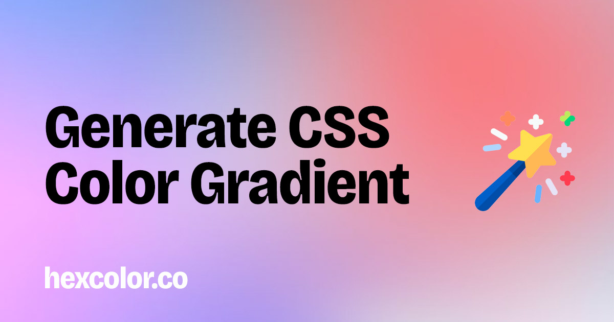 Generate a CSS Color Gradient